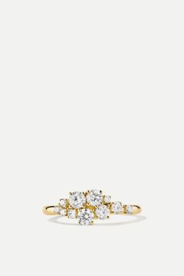 Diamonds Cluster Ring