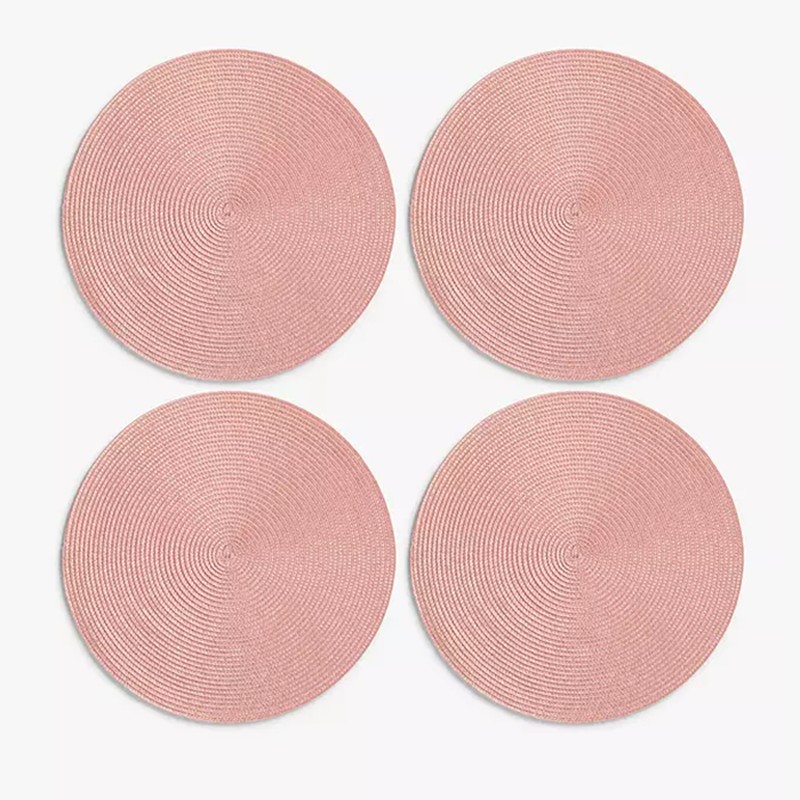 Set of 4 Round Braided Placemats