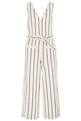 Striped Cotton and Linen-Blend Jumpsuit from Madewell