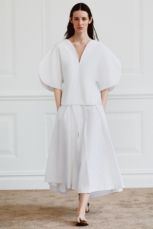 Limited Edition Asymmetric Poplin Skirt