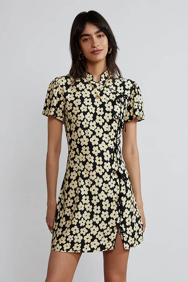 Harlow Blurred Floral Mini Dress from Kitri