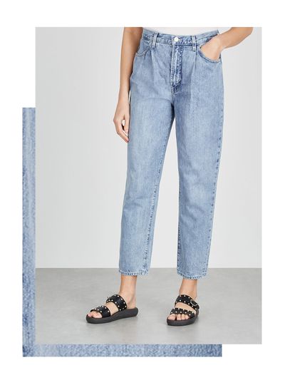 Blissed Light Blue Tapered-Leg Jeans from J Brand