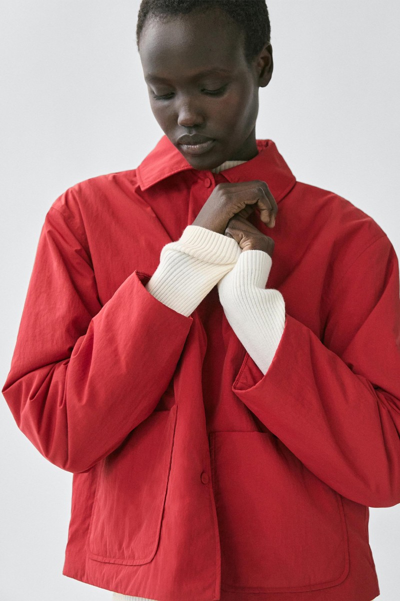 Short Padded Jacket With Pockets from Massimo Dutti