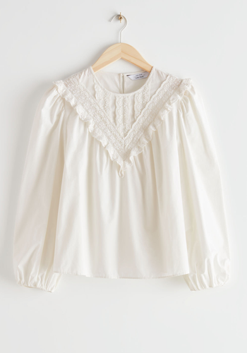 Ruffled Lace Blouse