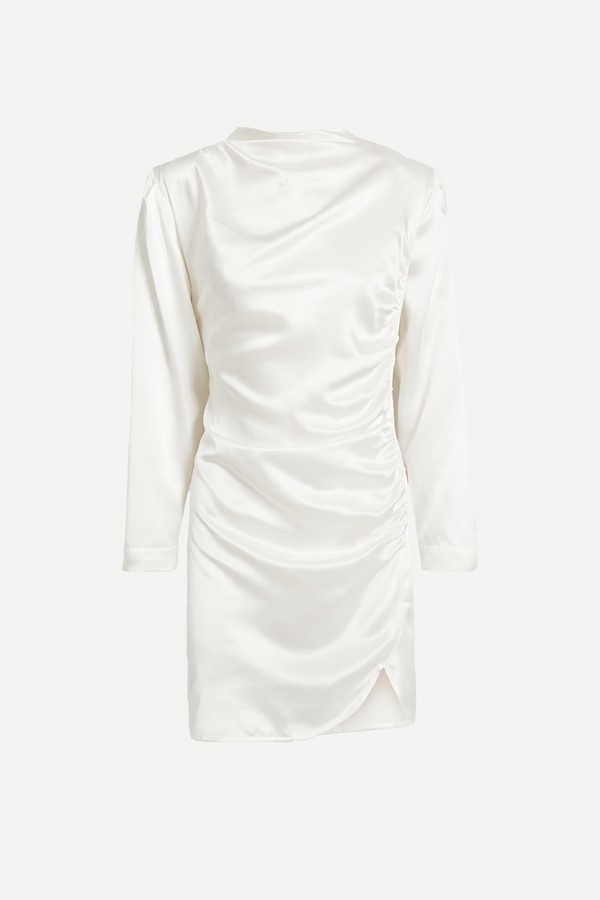 Jet Draped Silk-Satin Mini Dress from Envelope1976