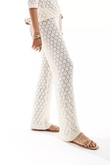 Crochet Wide Leg Trouser Co-Ord