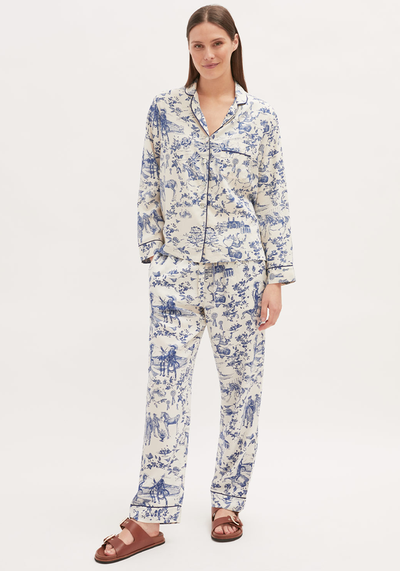 Toile De Jouy Pyjama Shirt from Jigsaw