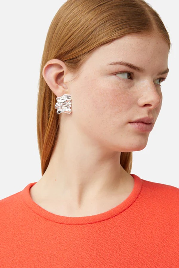 Crumpled Textured Earrings from Jigsaw