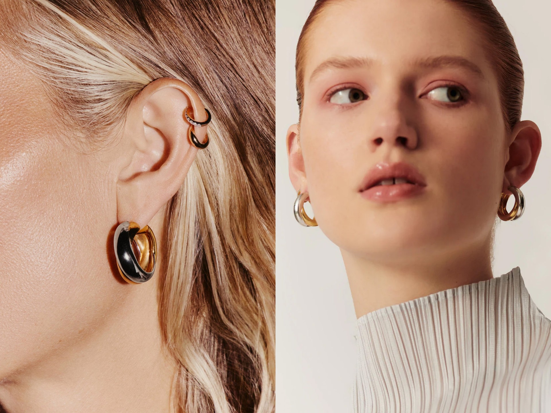 Chunky Medium Entwine Hoop Earrings from MISSOMA x  Lucy Williams