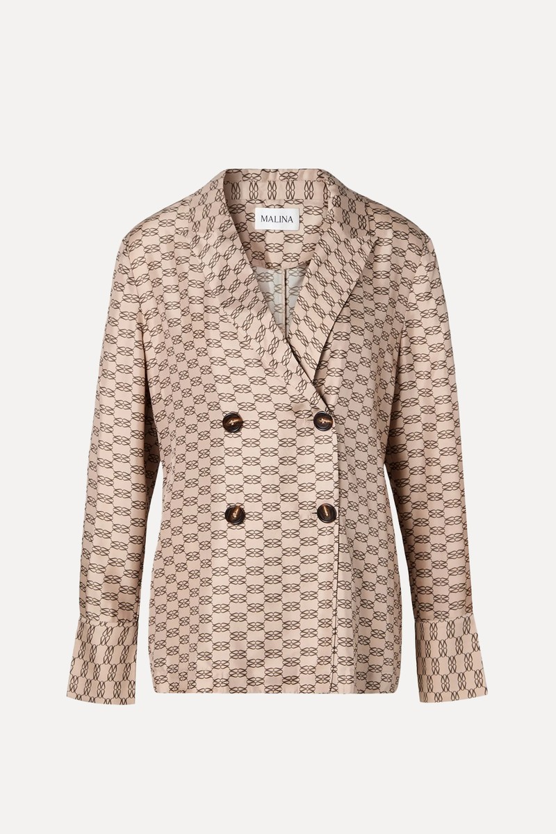 Monogram Silk Blend Shirt