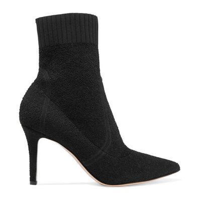 85 Stretch-Terry Sock Boots from Gianvito Rossi