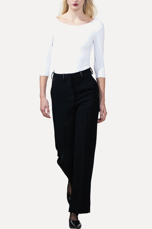 Tailored Leather Pocket Trousers