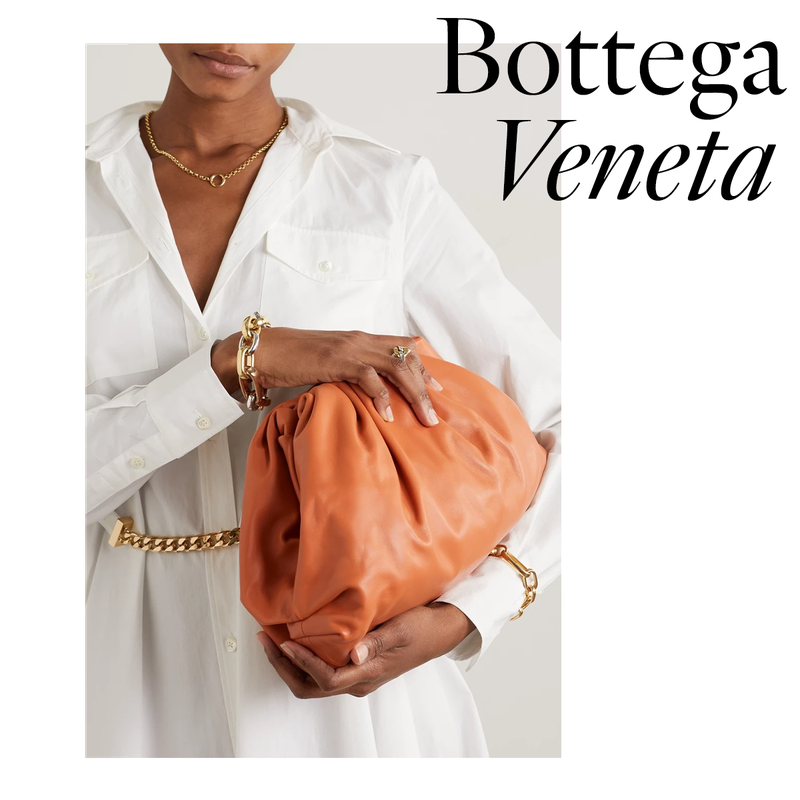 The Pouch Large Gathered Leather Clutch, £2,090