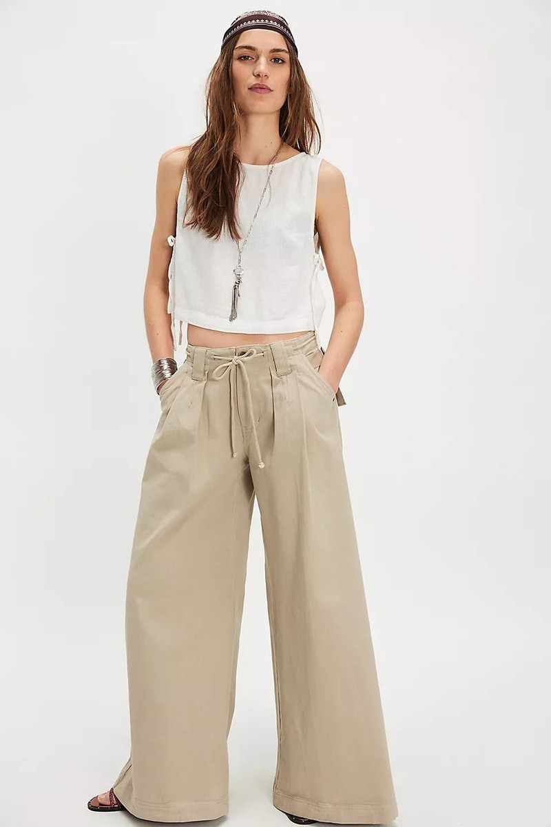 Julien Wide-Leg Chino Trousers