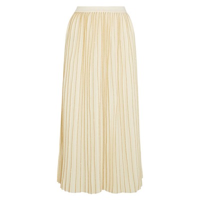 Metallic Wool-Blend Midi Skirt from Gucci