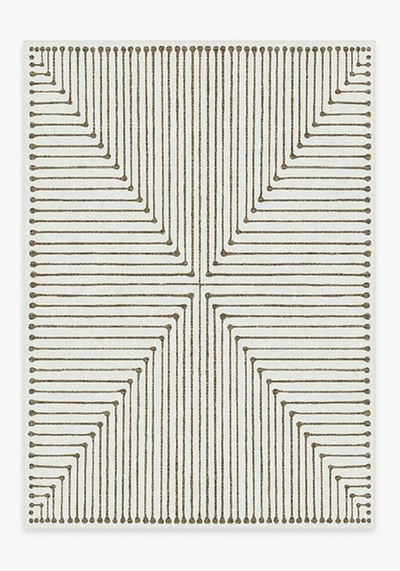 Inkdrop Camel & Ivory Rug from Jonathan Adler