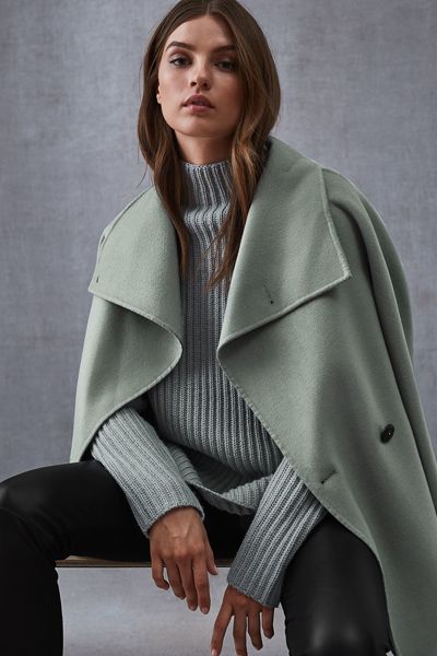 Wrap Collar Coat