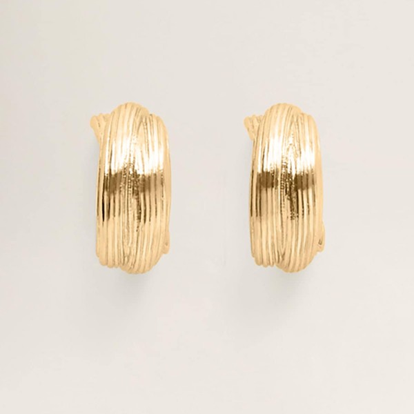Metallic Hoop Earrings from Mango