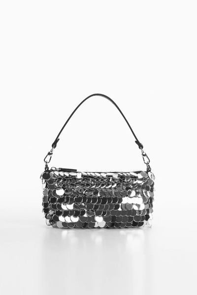 Short Handle Sequins Bag from Mango