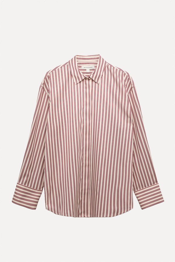 Pure Cotton Striped Shirt  from Marks & Spencer