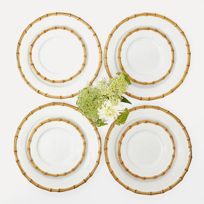 Nancy Bamboo Dinner & Starter Plates (Set Of 8) from Mrs. Alice