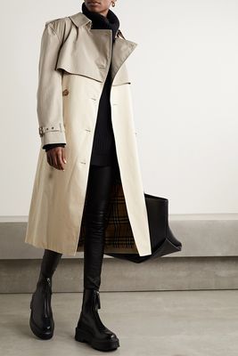 Two-Tone-Cotton-Gabardine Trench Coat from Burberry