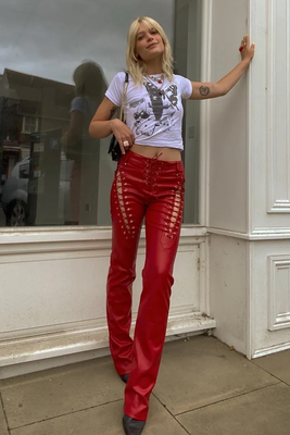 Red Trousers from I Am Gia