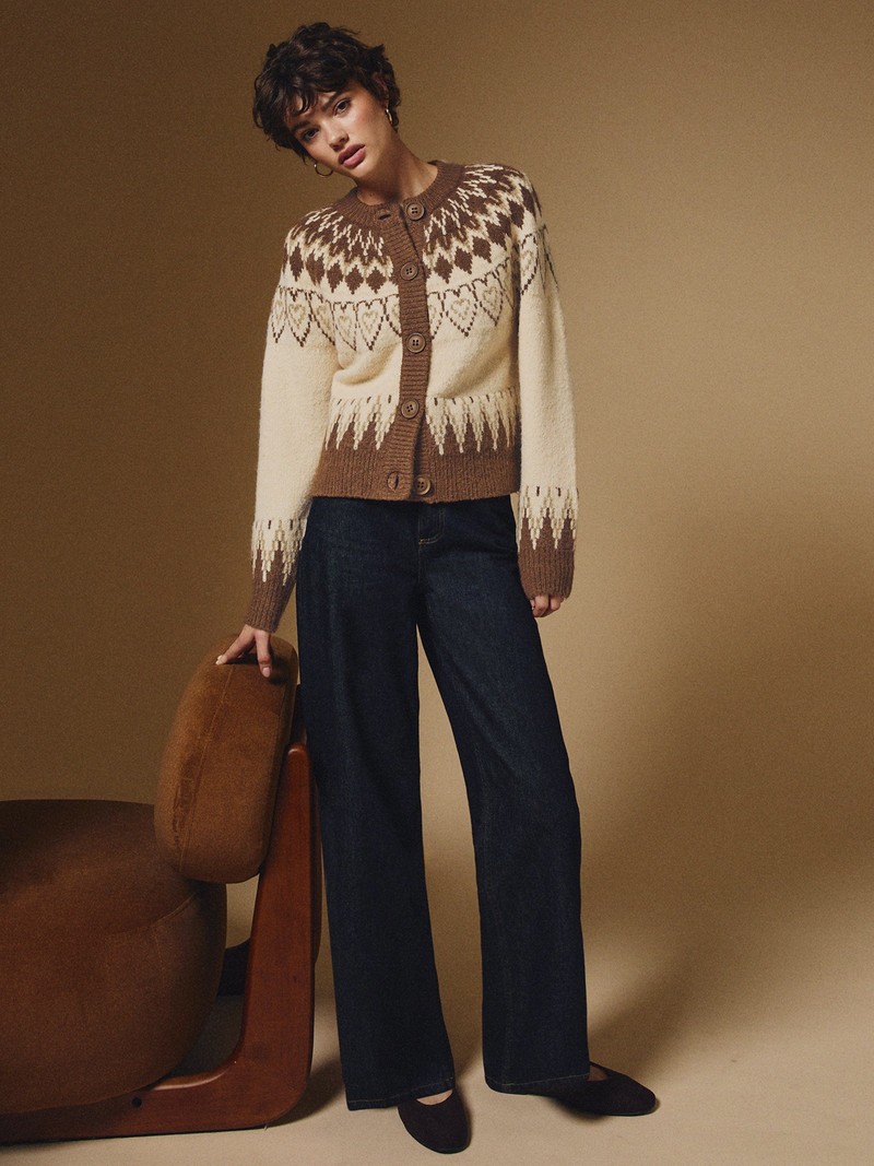 Fairisle Knit Cardigan