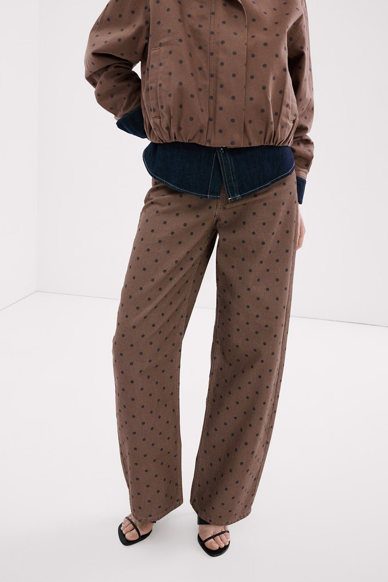 Polka Dot Balloon Jeans from Mango