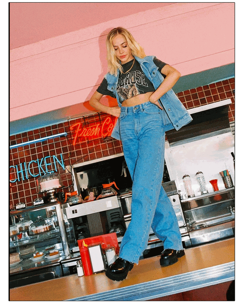 Organic Denim Wide Leg Slouchy Jeans, £31.20 (were £39)