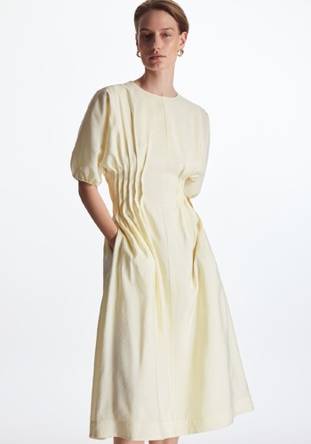 Gathered Midi Dress