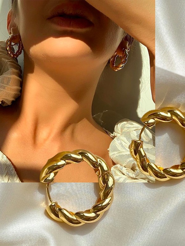 14 Pairs Of Twisted Hoop Earrings To Buy Now