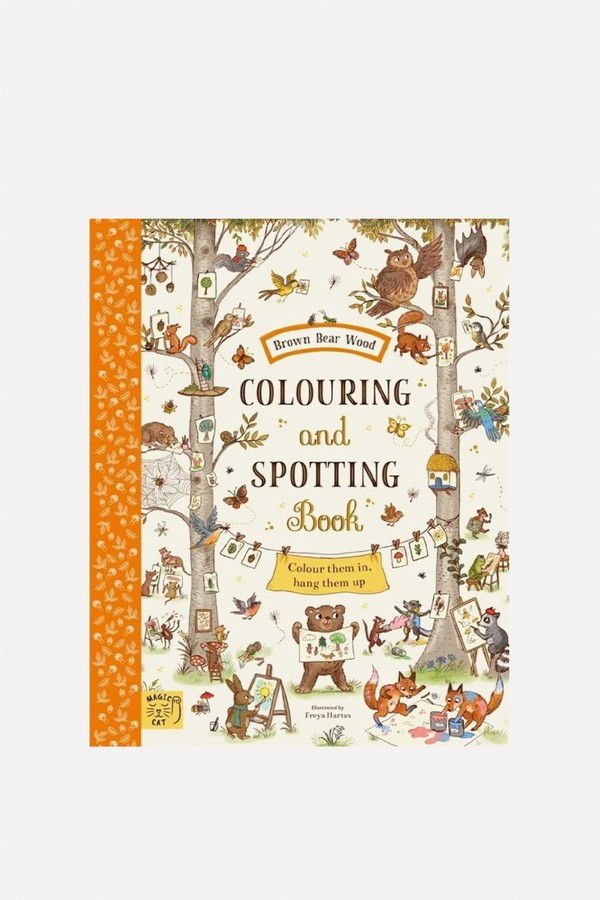 Brown Bear Wood Colouring & Spotting Book from Freya Hartas