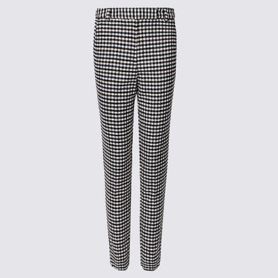 Checked Slim Leg Trousers from Marks & Spencer