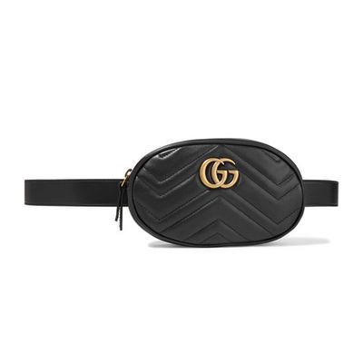 GG Marmont Quilted-Leather Belt Bag
