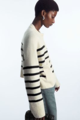 Wool Crew-Neck Cardigan from COS