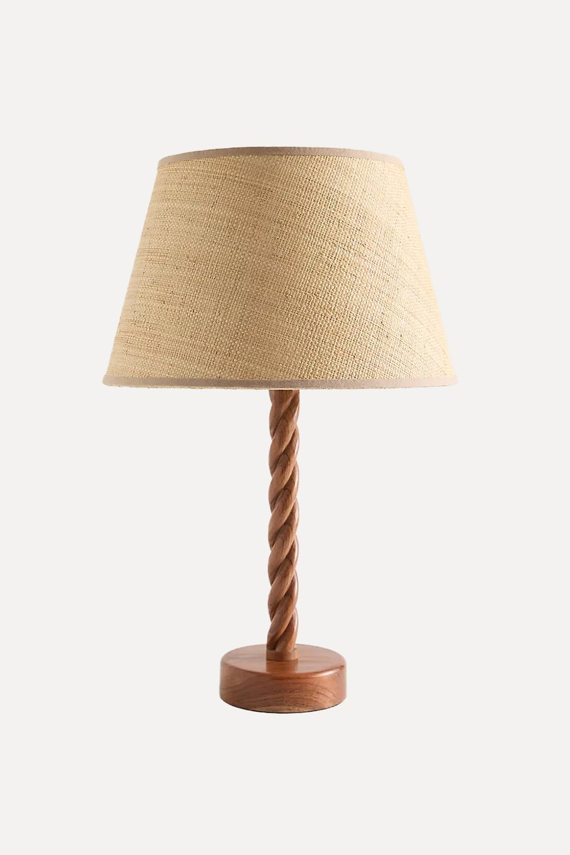 Raffia Tapered Drum Lamp Shade