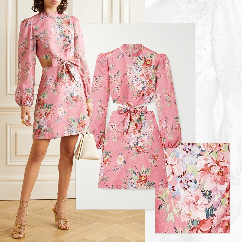 Bellitude Cutout Floral-Print Linen Mini Dress, £545 | Zimmermann