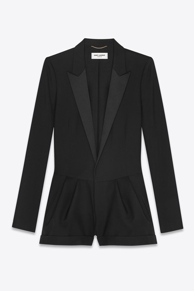 Tuxedo Playsuit In Gabardin from Saint Laurent