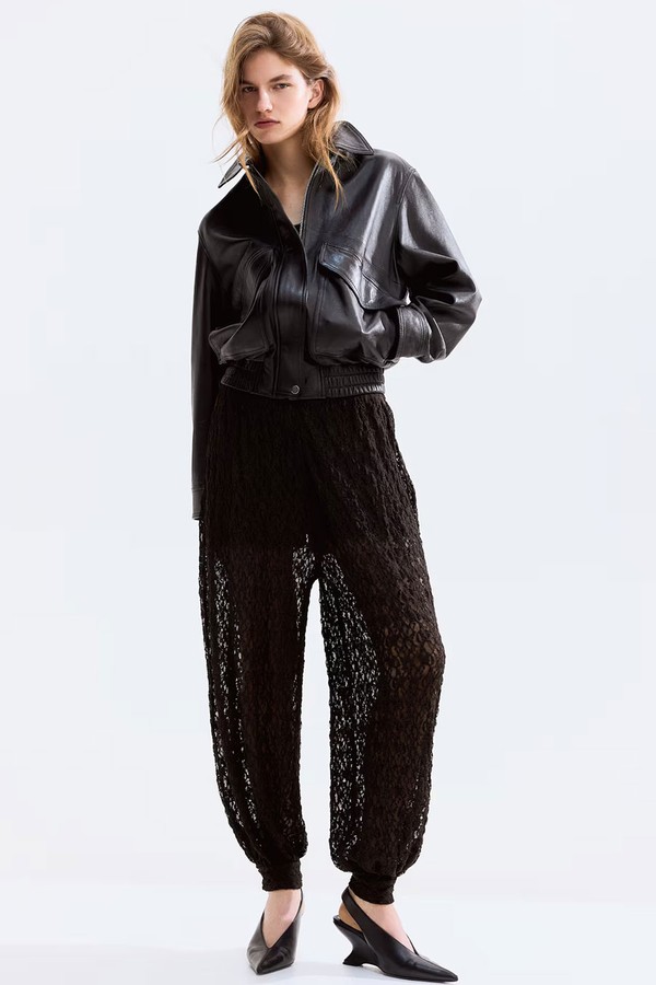 Lace-Look Trousers