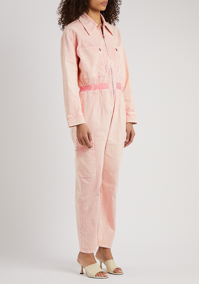 Light Pink Stretch-Denim Jumpsuit from Stella Mccartney