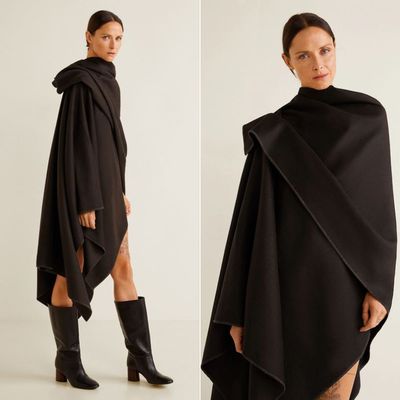 Recycled Wool Blend Cape