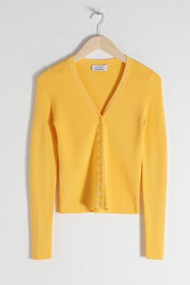 Fitted Ribbed Cardigan from & Other Stories