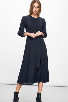 3/4 Sleeve Maxi Dress With Belt from Cefinn