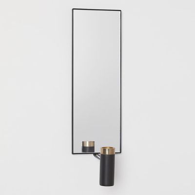Mirrored Candle Sconce
