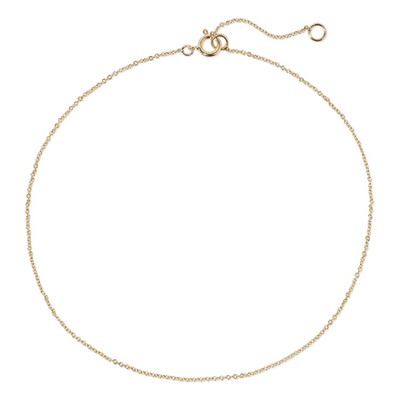 14-Karat Gold Anklet from Stone and Strand