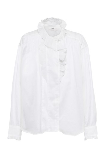 Pamias Ruffled Cotton Blouse from Isabel Marant Etoile