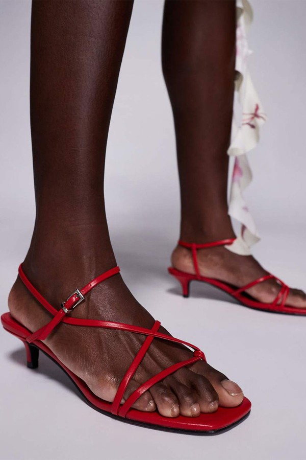 Glint Strappy Barely There Sandals from Public Desire