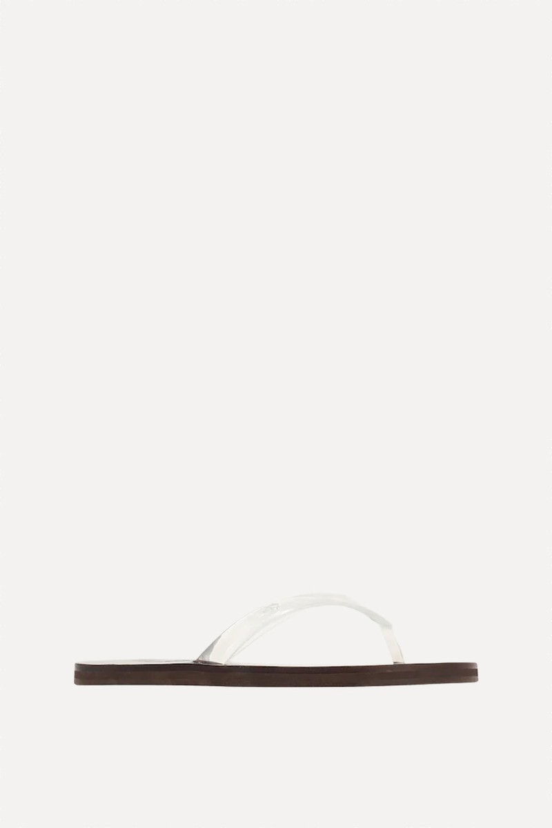 Natural Saionara Jelly Leather Sole Flip Flops from Ancient Greek Sandals
