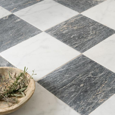 Parisian Chequer Marble from Floors of Stone